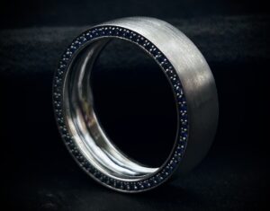 Diana Michaels "Hidden Sapphires" Wedding Band - Customizable!