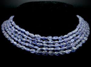 Custom Made Tanzanite Bead Necklace