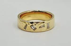 Custom Men's Diamonds Wedding Band