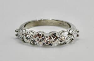 Elegant Platinum Diamond Wedding Band
