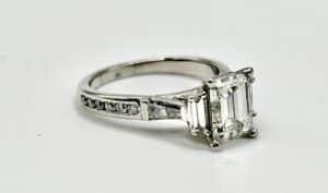 Custom Made Platinum Diamond Ring
